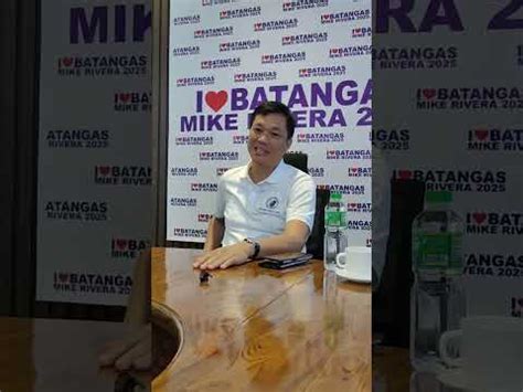 governor of batangas|Mike Rivera .